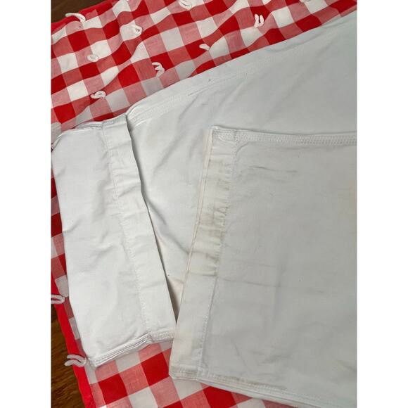 Vintage 90s / Y2K White Overalls Workwear Dungarees Coveralls Grunge // Size XL - Picture 6 of 6